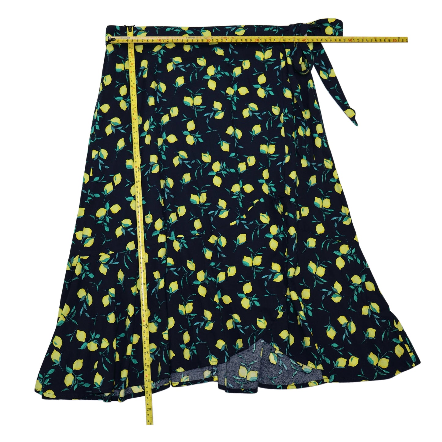 FALDA CRUZADA CON ESTAMPADO DE LIMONES | BANANA REPUBLIC | TALLA 12
