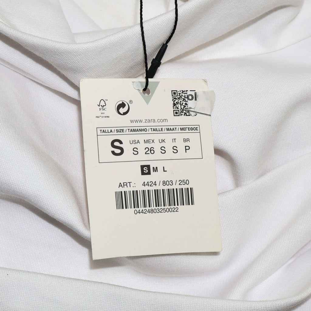 NUEVO CON ETIQUETA | TOP ASIMÉTRICO BLANCO | ZARA | TALLA S
