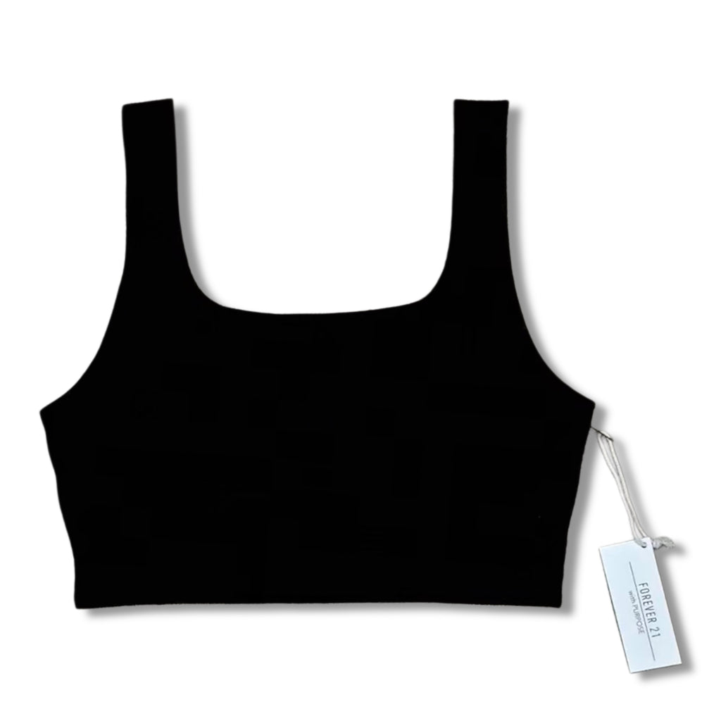 CROP TOP NEGRO | FOREVER 21 | L