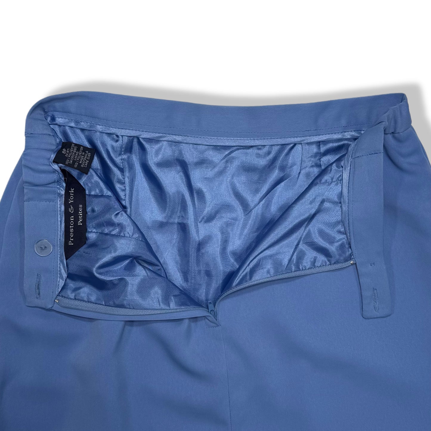 FALDA AZUL CLÁSICA CORTE RECTO | PRESTON & YORK | TALLA 8P