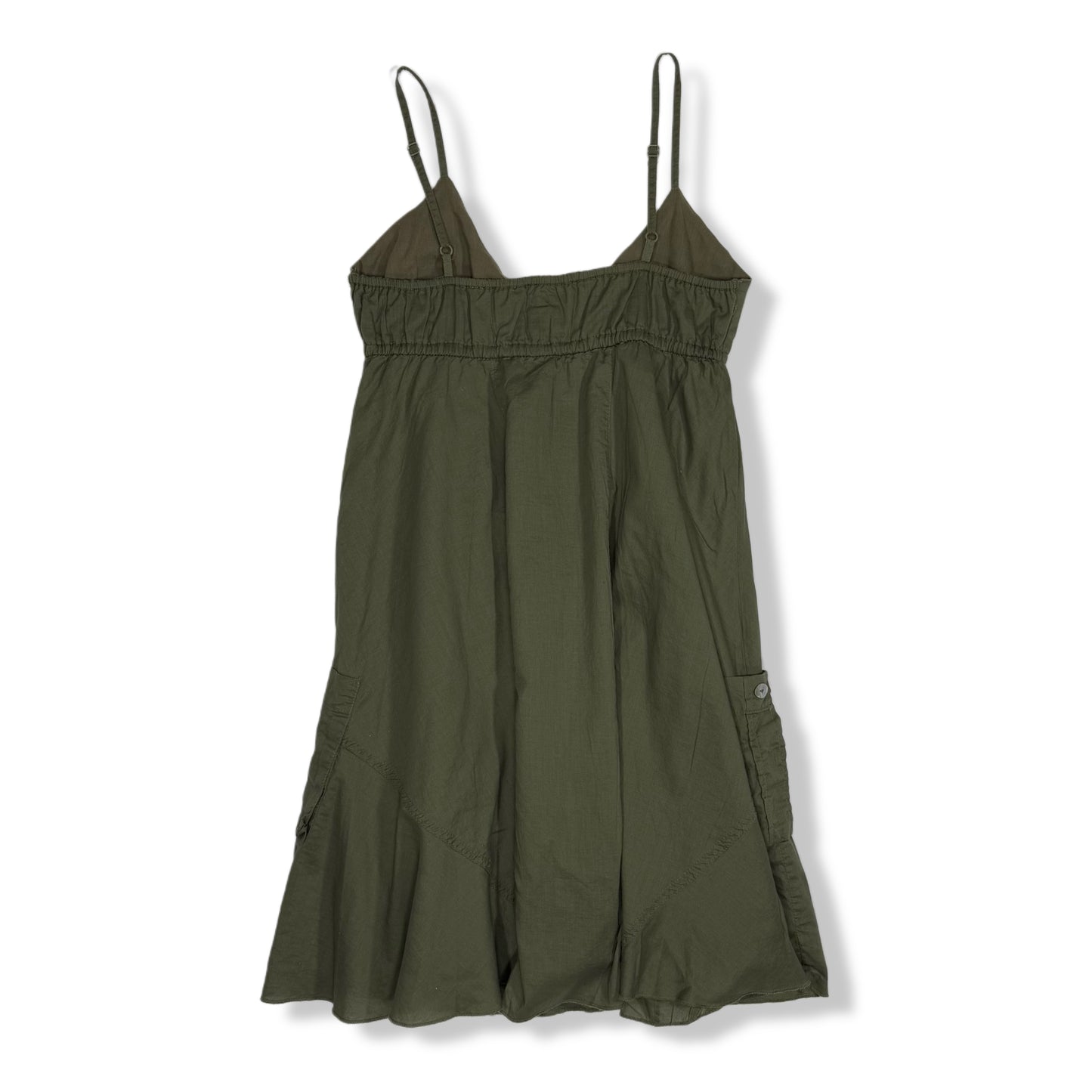 VESTIDO MIDI VERDE OLIVA | MAX RAVE | XS