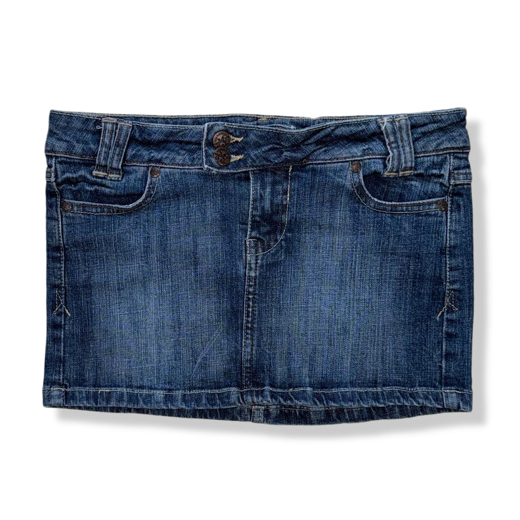 Y2K LOW-RISE MINI SKIRT PARA MUJER | ANCHOR BLUE | TALLA 1 (XS)