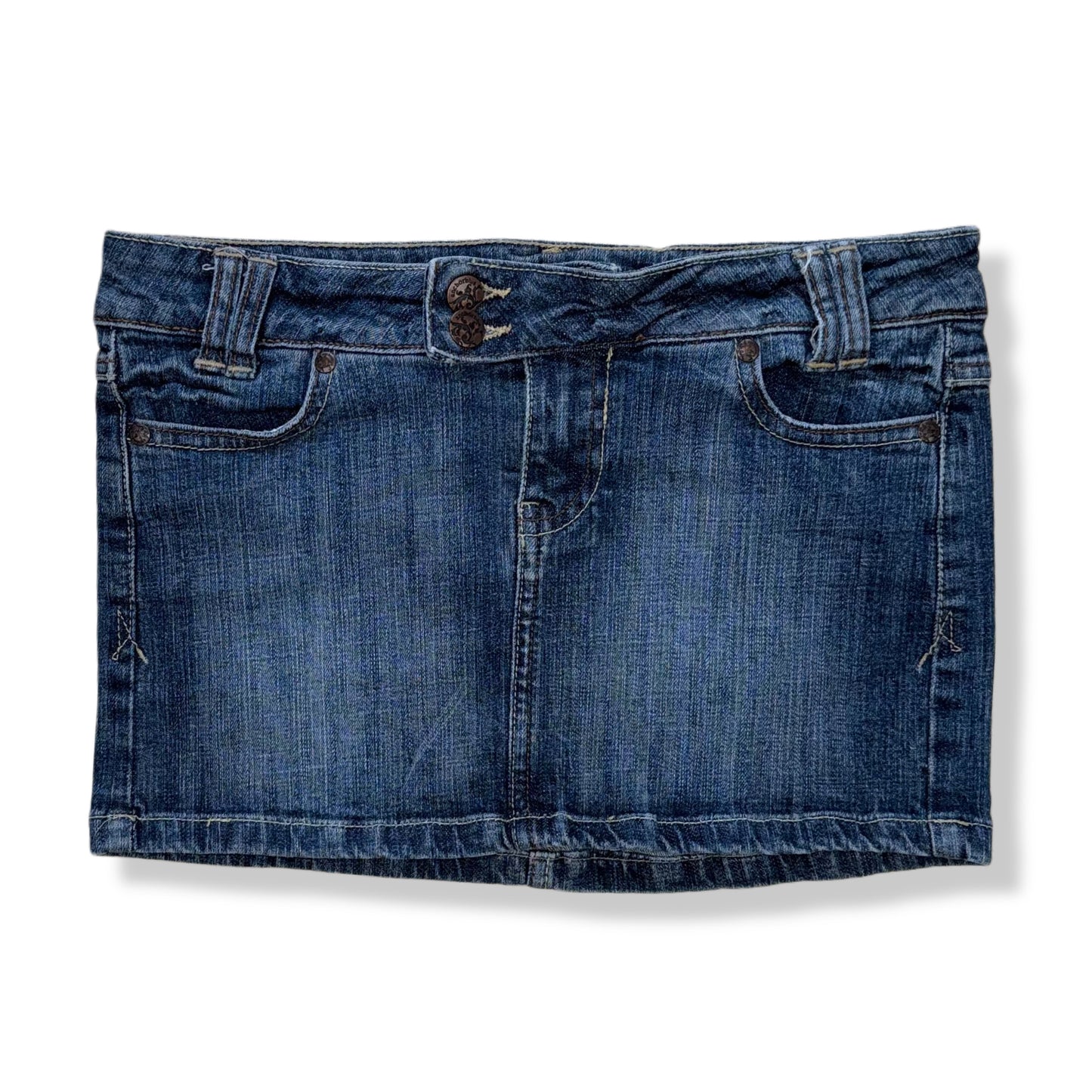 LOW-RISE MINI SKIRT | ANCHOR BLUE | 1