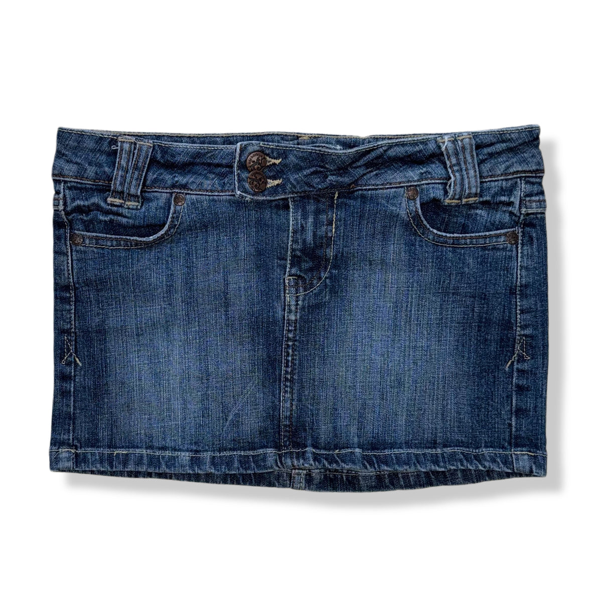 Y2K LOW-RISE MINI SKIRT PARA MUJER | ANCHOR BLUE | TALLA 1 (XS)