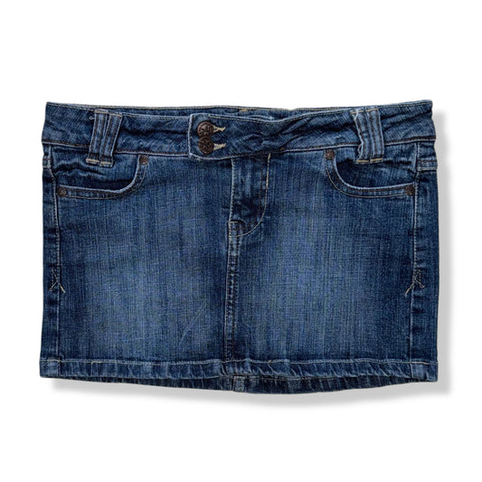 LOW-RISE MINI SKIRT | ANCHOR BLUE | 1