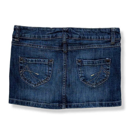 LOW-RISE MINI SKIRT | ANCHOR BLUE | 1