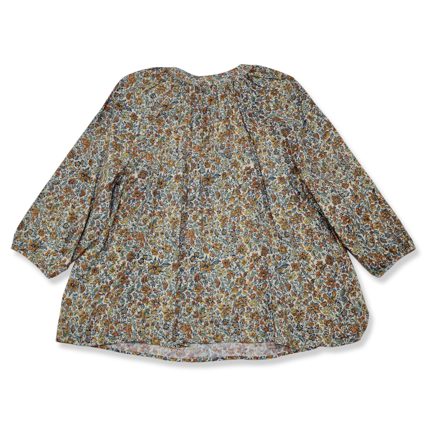 BLUSA FLORAL CAMPESINA DE MANGAS 3/4 | UNIVERSAL THREAD | TALLA L