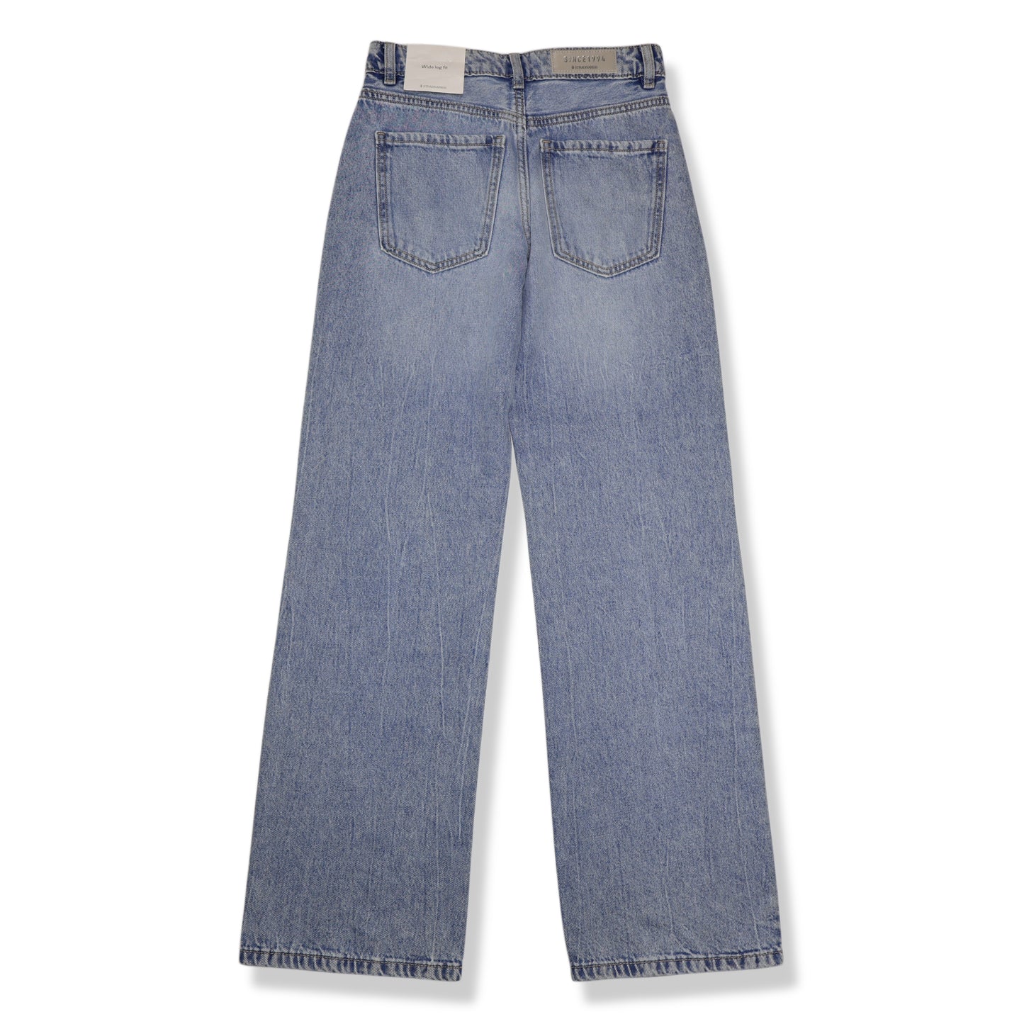 NUEVO CON ETIQUETA | JEANS WIDE LEG CON BRILLOS | STRADIVARIUS | TALLA 2