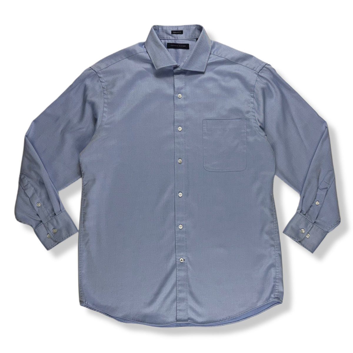 CAMISA AZUL CLARO DE MANGAS LARGAS PARA HOMBRE | TOMMY HILFIGER | TALLA 16 (L)