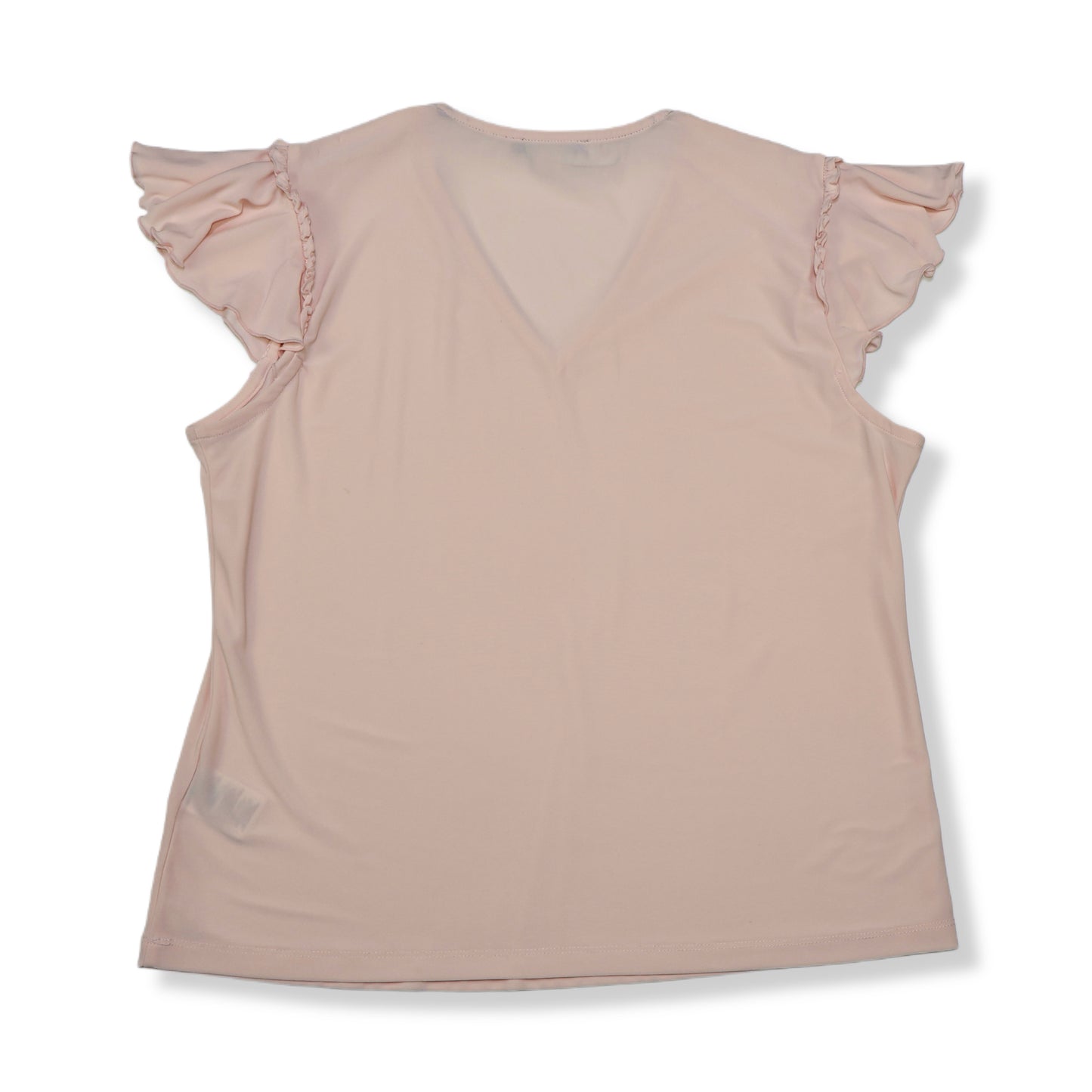 TOP CON ESCOTE EN V Y MANGAS CON VOLANTES | TOMMY HILFIGER | TALLA L