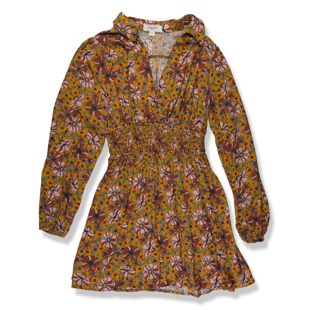 VESTIDO FLORAL MANGA LARGA | NO COMMENT | TALLA M