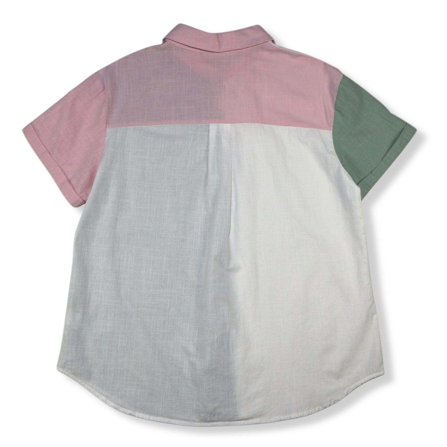 CAMISA COLOR BLOCK DE ALGODÓN | ZEAGOO | TALLA L