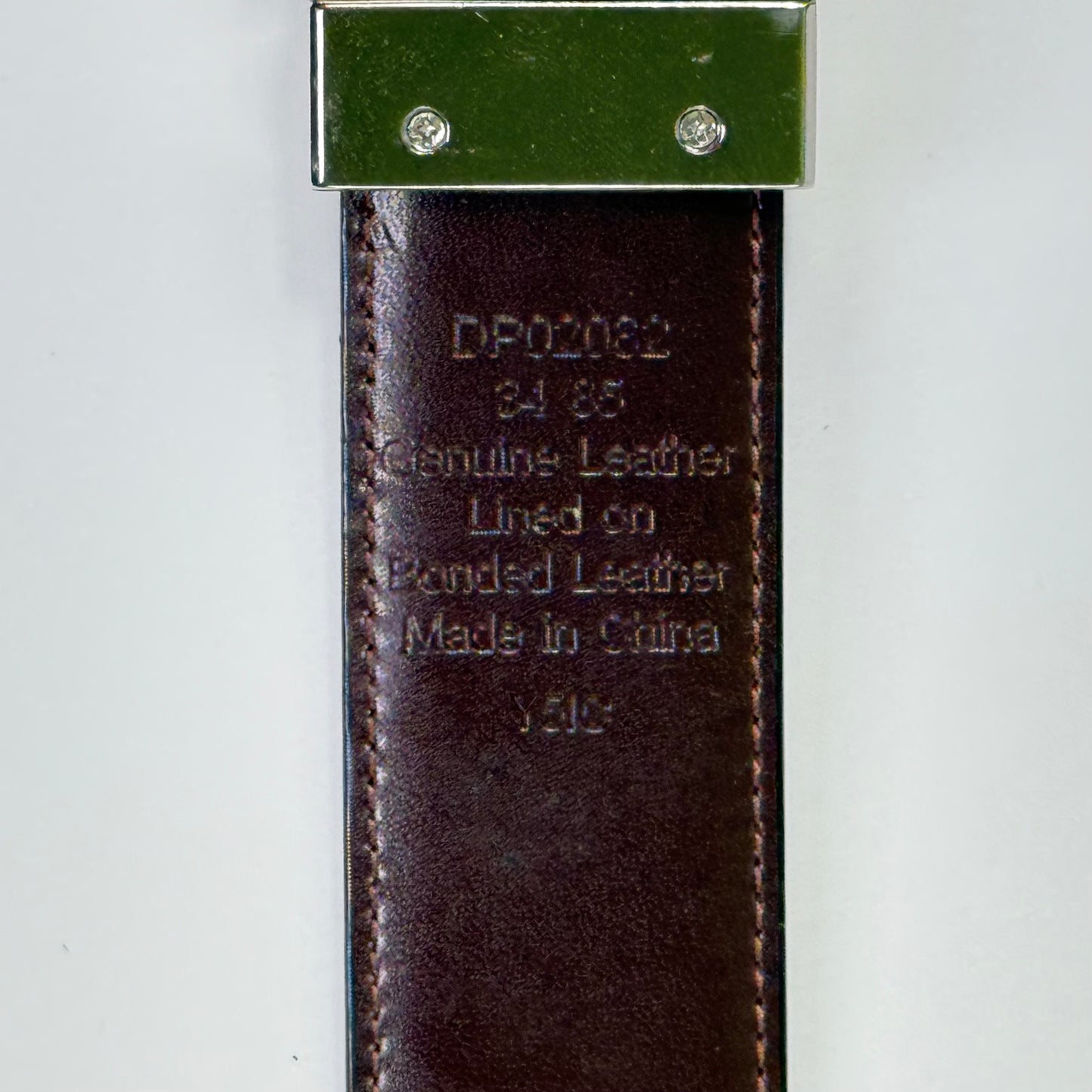 CINTURÓN REVERSIBLE DE CUERO GENUINO | PERRY ELLIS | 34