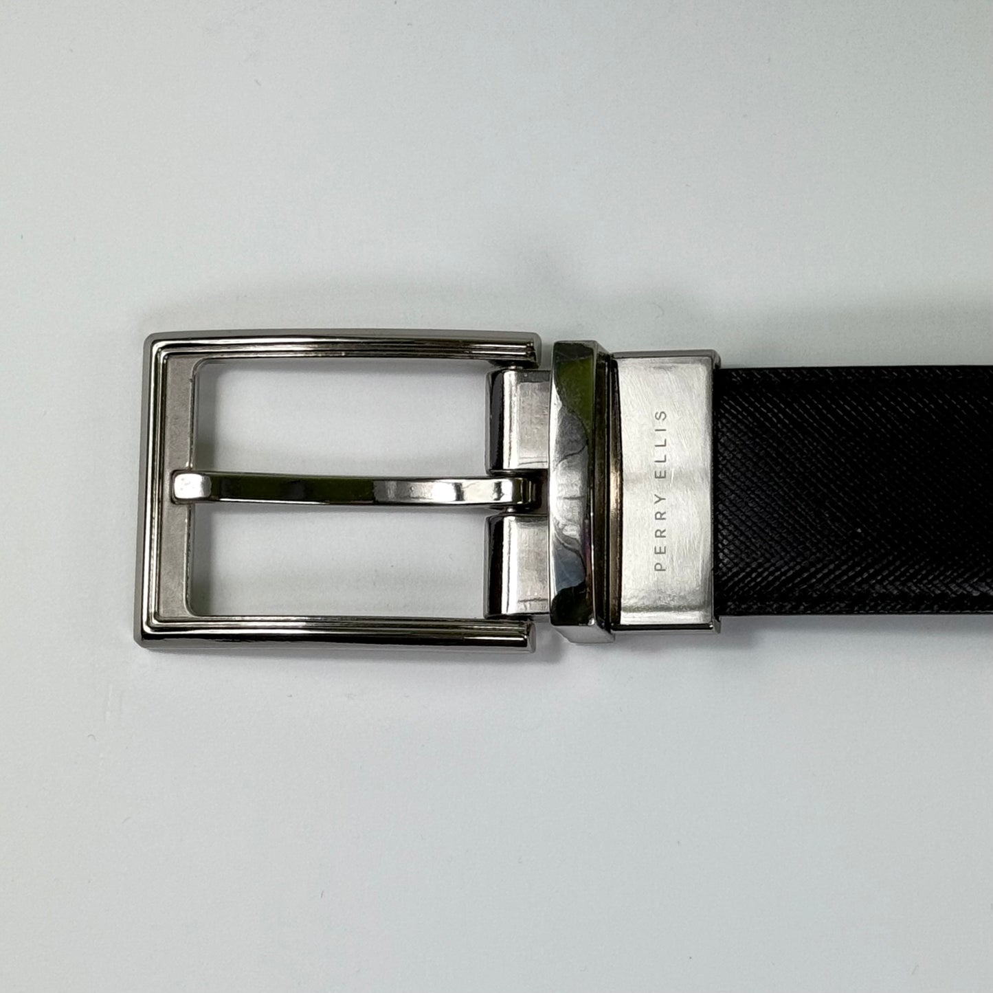 CINTURÓN REVERSIBLE DE CUERO GENUINO | PERRY ELLIS | 34