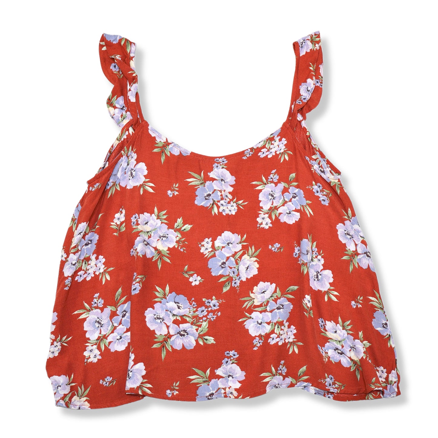 BLUSA FLORAL ROJA DE TIRANTES | AMERICAN EAGLE OUTFITTERS | TALLA S