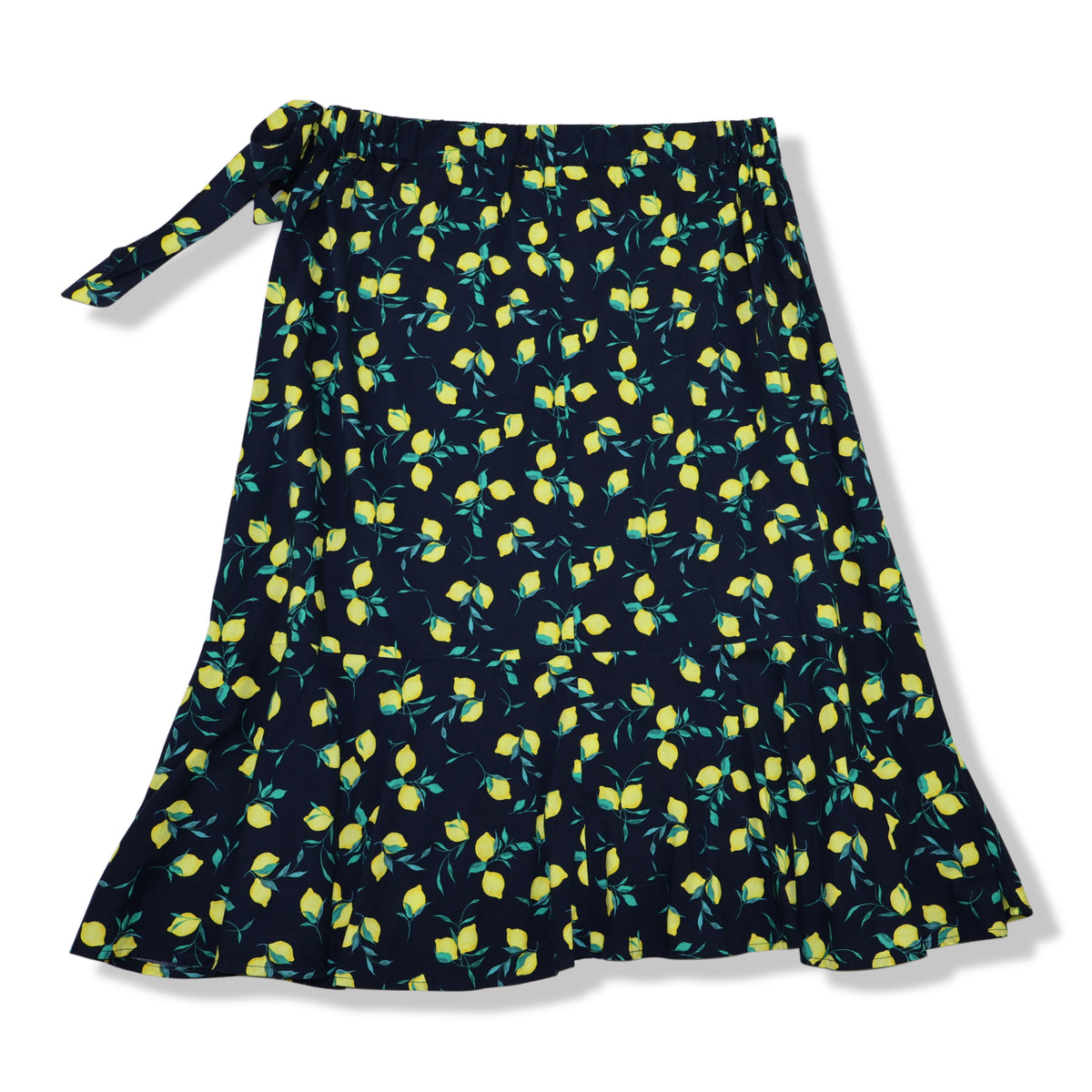 FALDA CRUZADA CON ESTAMPADO DE LIMONES | BANANA REPUBLIC | TALLA 12