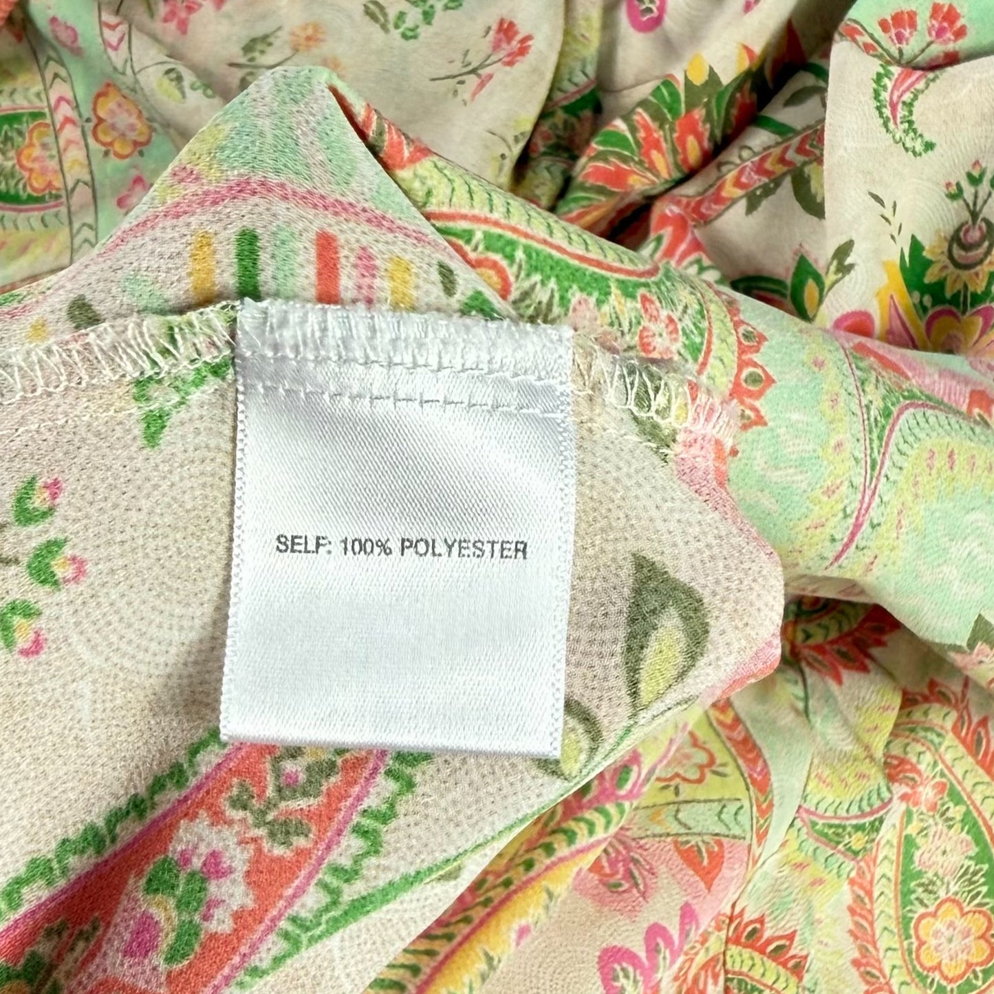BLUSA CON ESTAMPADO PAISLEY MANGA LARGA | ROSE + OLIVE | TALLA S