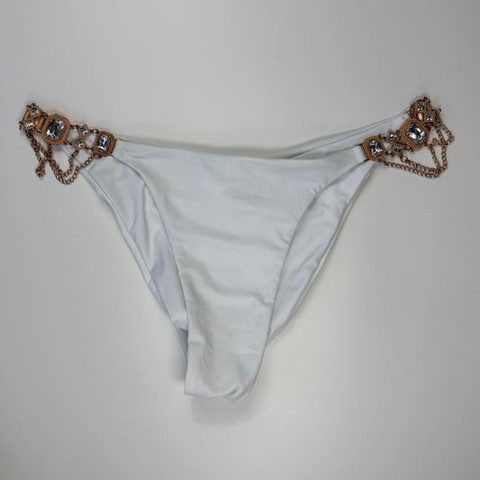 BIKINI BOTTOM BLANCO CON CADENAS | TALLA L