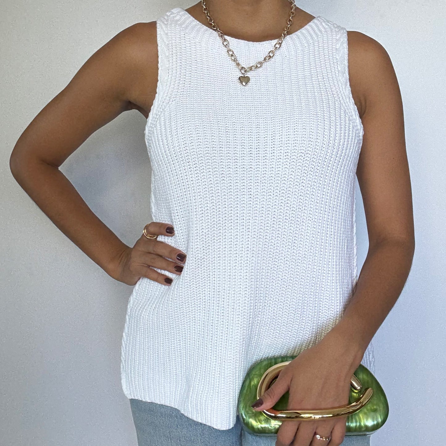 TOP TEJIDO SIN MANGAS | CUPIO | L