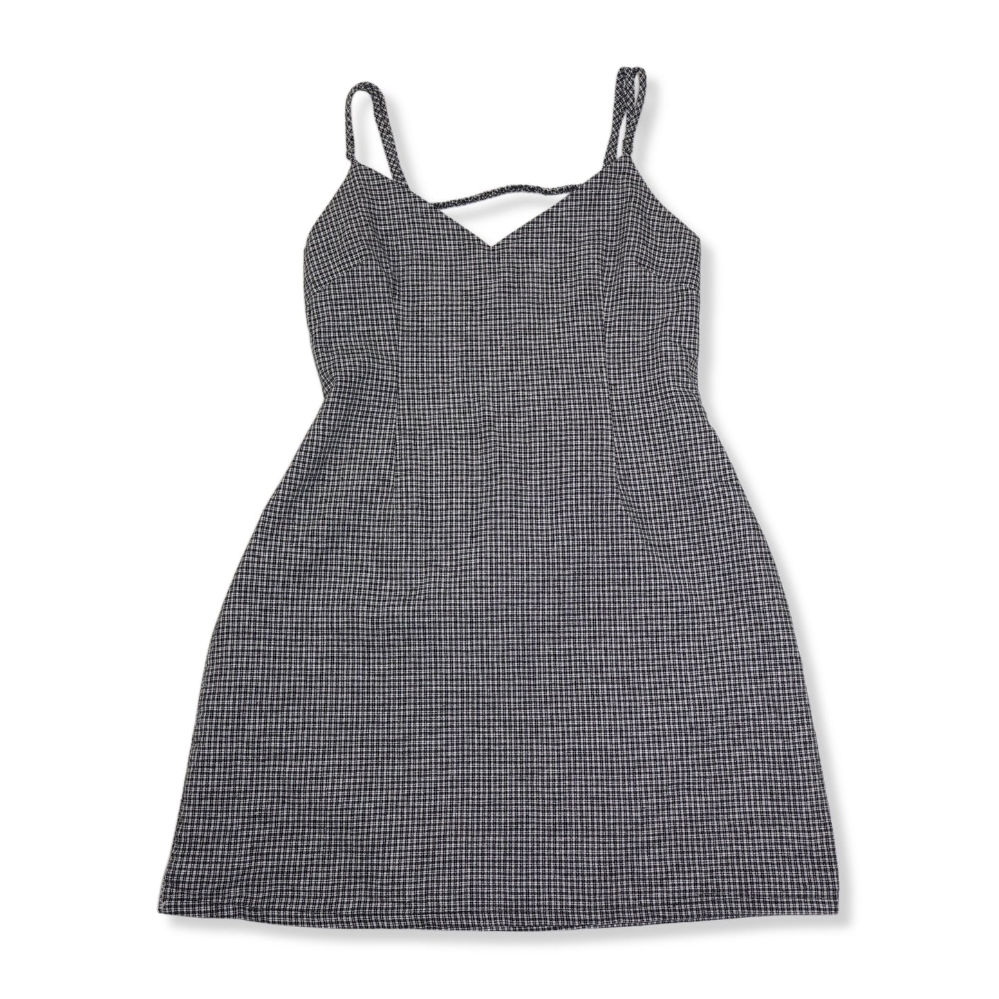 VESTIDO MINI DE CUADROS CON ESPALDA ABIERTA | FOREVER 21 | TALLA L