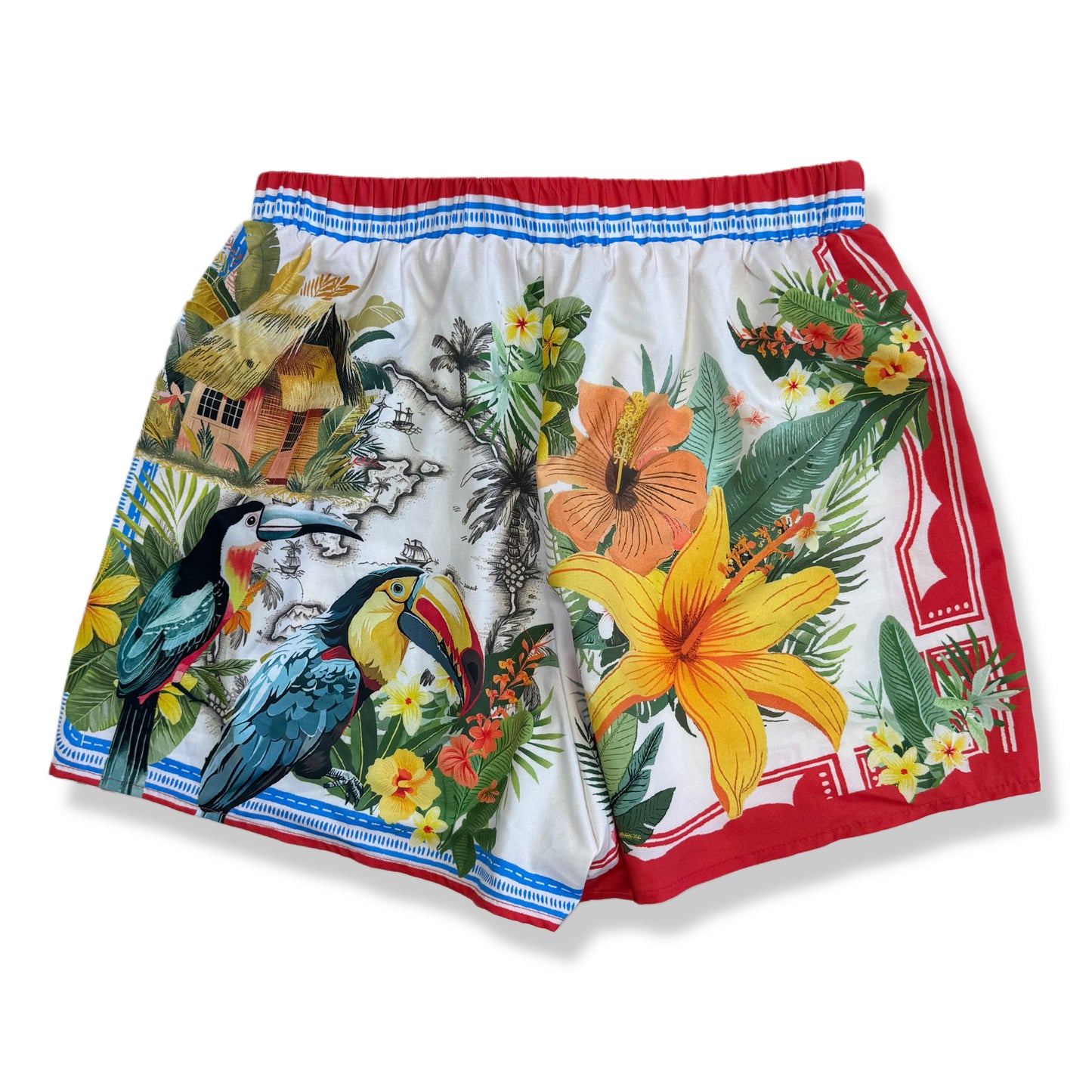 SHORT CON ESTAMPADO TROPICAL | TALLA M