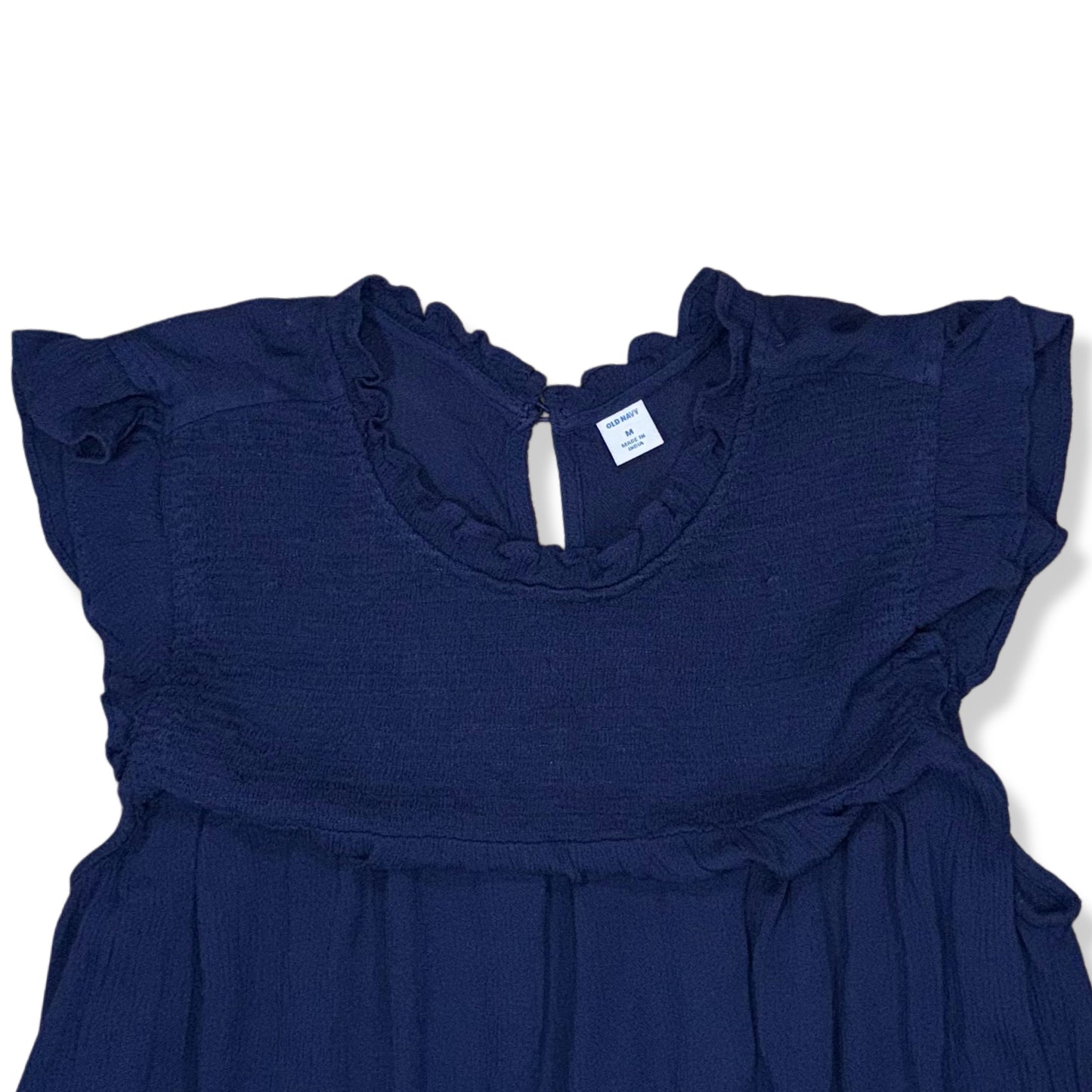 BLUSA AZUL MARINO CON MANGAS CORTAS | OLD NAVY | TALLA M