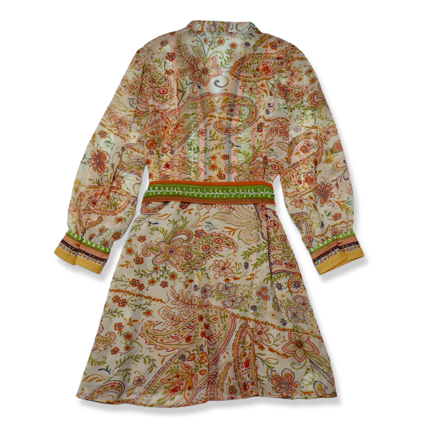 VESTIDO MINI ESTAMPADO MANGA LARGA | ZARA | TALLA M