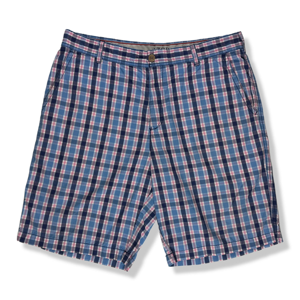 SHORTS DE CUADROS PARA HOMBRE | IZOD | TALLA 36 (L)