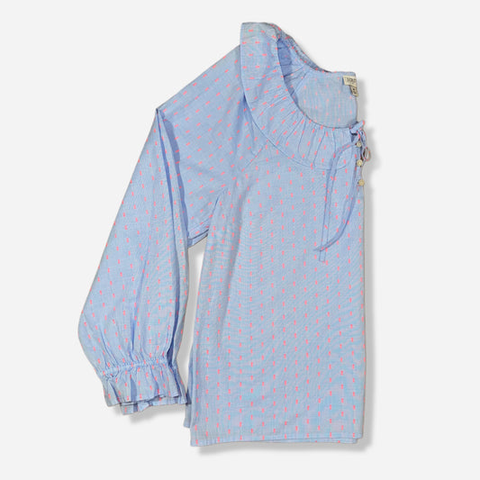 BLUSA MANGA LARGA CON VOLANTES | J.CREW | M