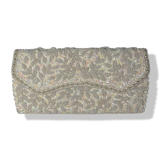 CLUTCH VINTAGE CON PEDRERÍA BORDADA A MANO | LA REGALE