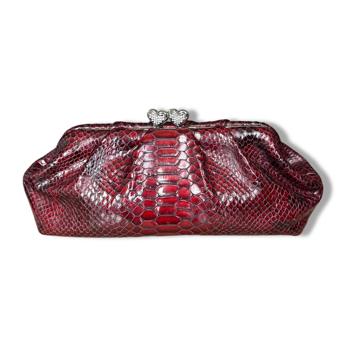 CLUTCH DE PIEL EDICIÓN LIMITADA RED PYTHON “FIRST KISS” | BRIGHTON