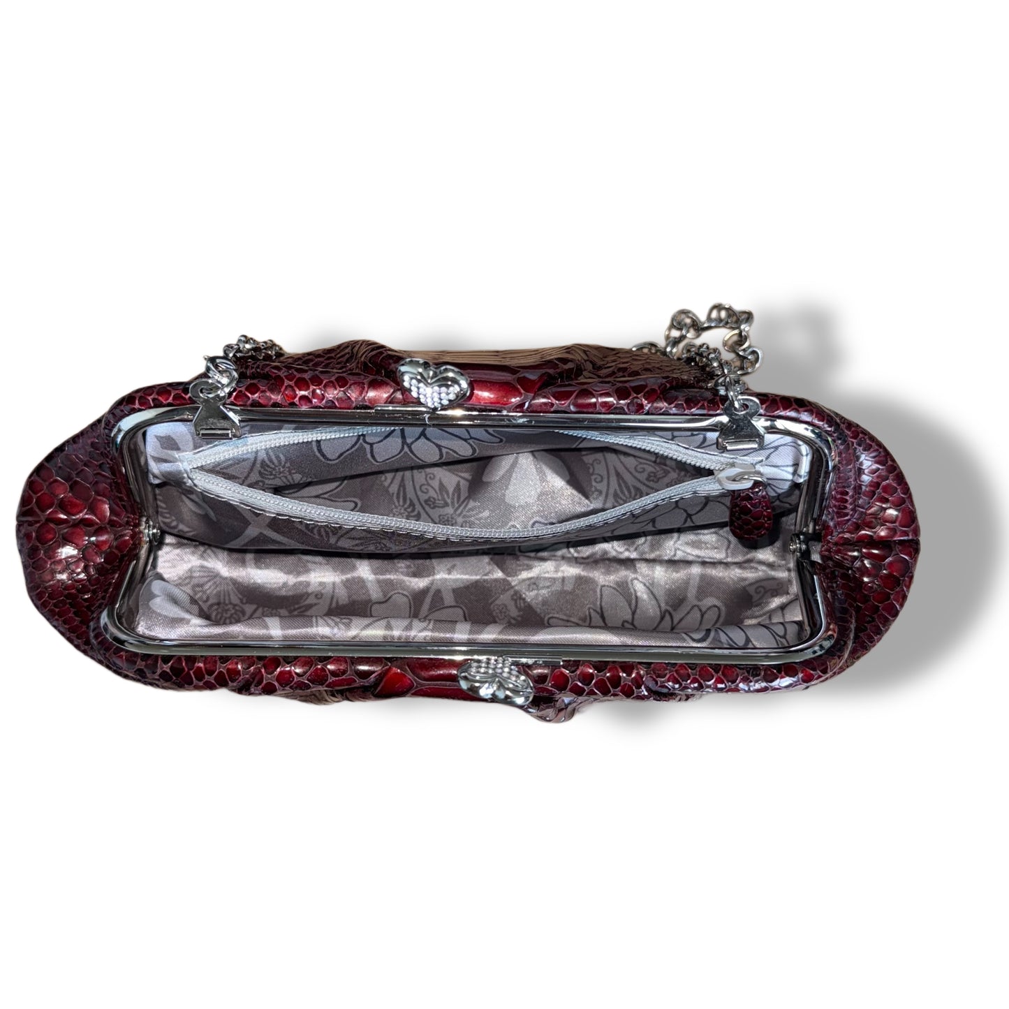 CLUTCH DE PIEL EDICIÓN LIMITADA RED PYTHON “FIRST KISS” | BRIGHTON