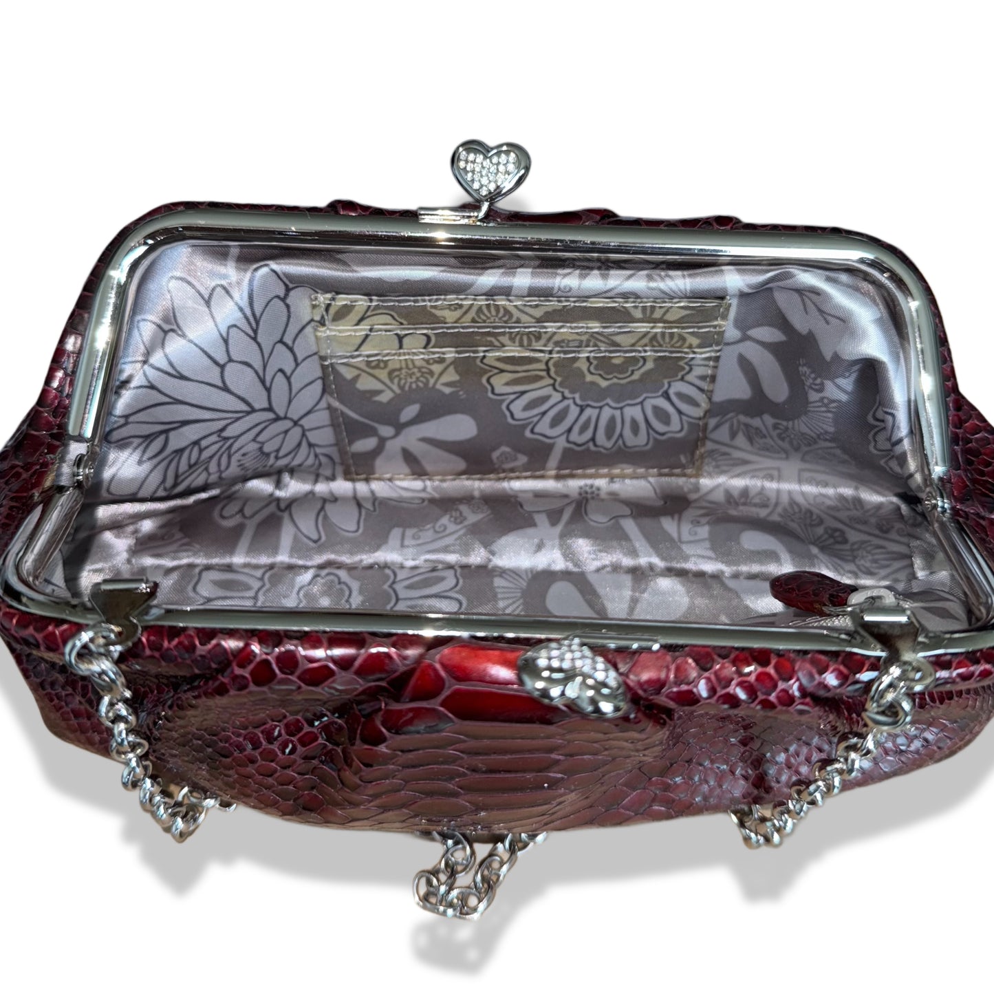 CLUTCH DE PIEL EDICIÓN LIMITADA RED PYTHON “FIRST KISS” | BRIGHTON