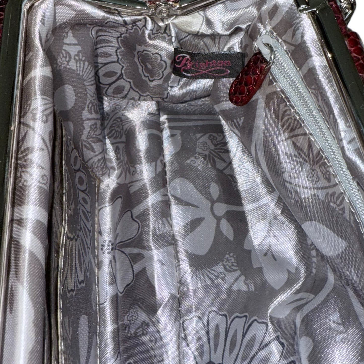 CLUTCH DE PIEL EDICIÓN LIMITADA RED PYTHON “FIRST KISS” | BRIGHTON