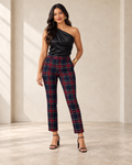 PANTALÓN RECTO DE CUADROS ESCOCESES PARA MUJER | ZARA | TALLA M
