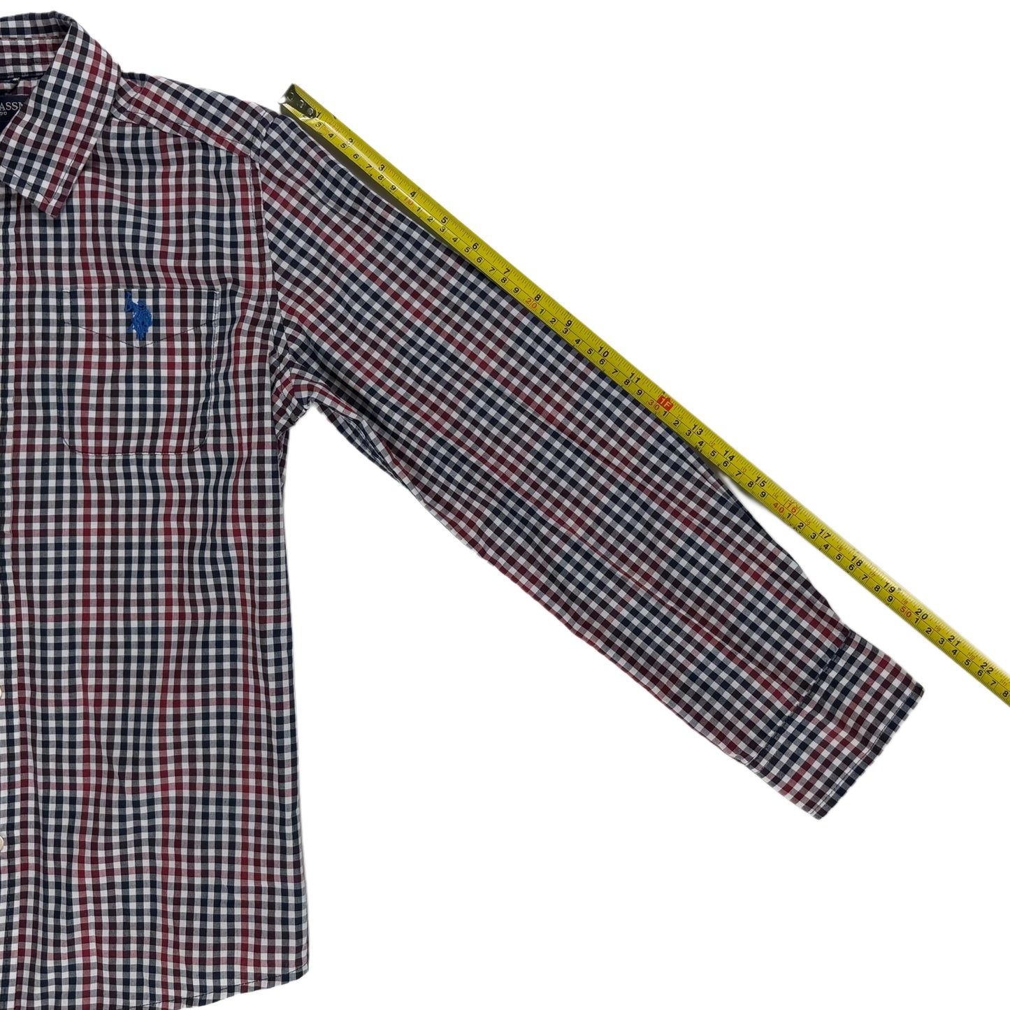 CAMISA DE CUADROS MANGA LARGA PARA NIÑOS | U.S. POLO ASSN. | TALLA L (10–12)