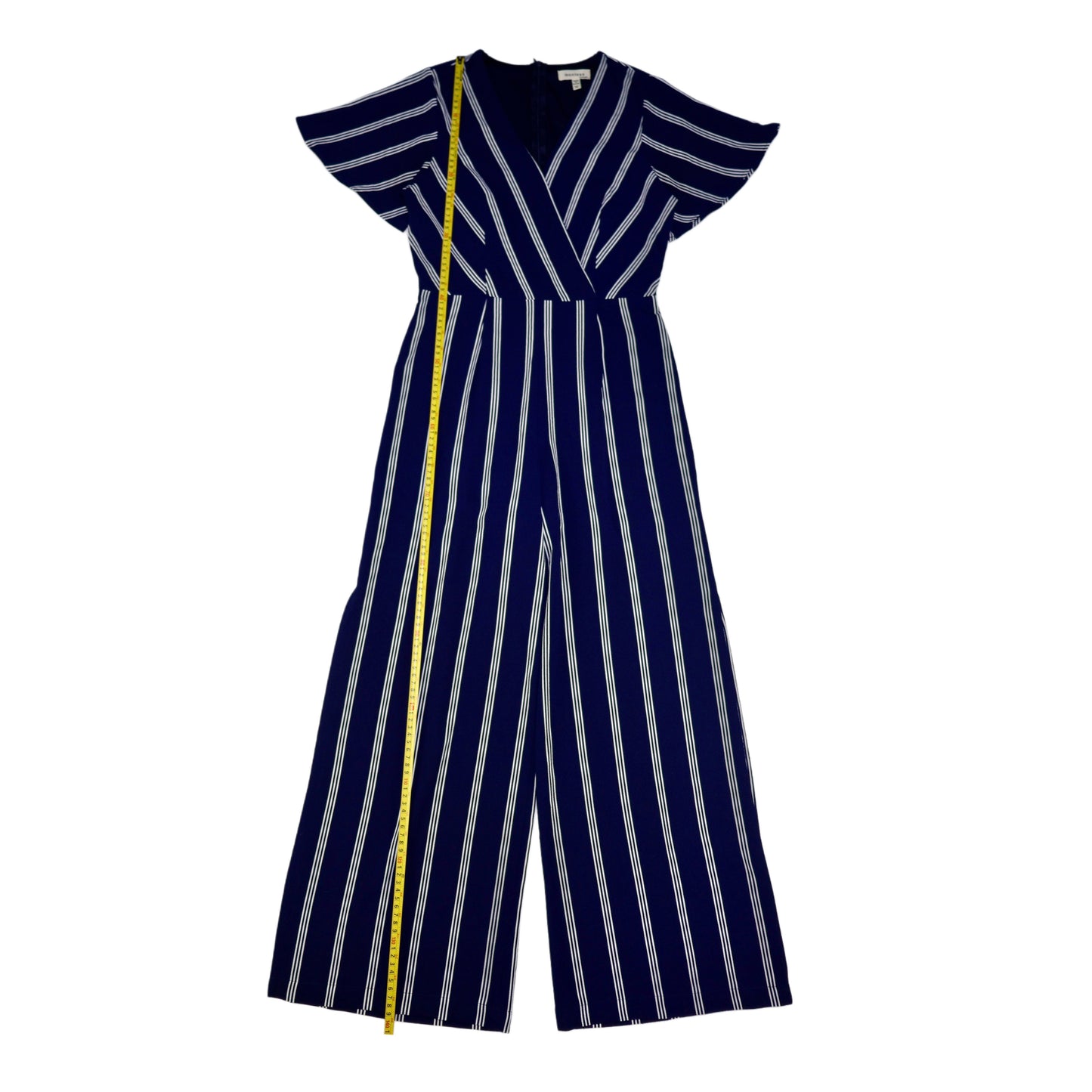 JUMPSUIT DE RAYAS AZUL MARINO Y BLANCO | MONTEAU | TALLA M