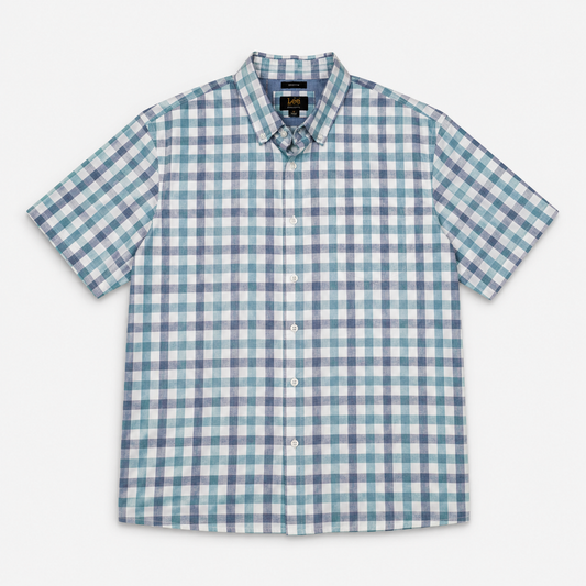 CAMISA MANGA CORTA DE CUADROS | LEE | TALLA XL