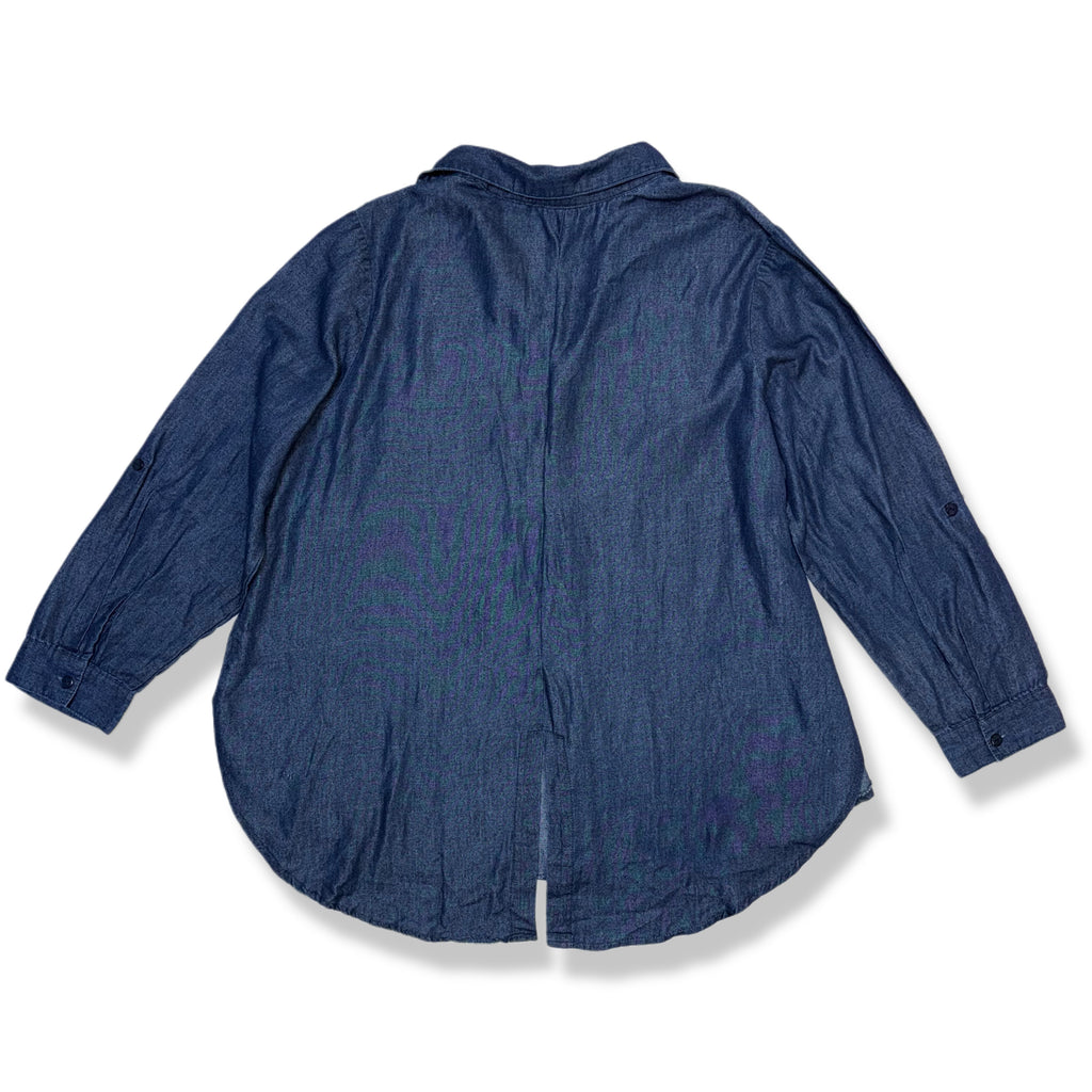 CAMISA DENIM BORDADA | UNIQUE SPECTRUM | TALLA 2X
