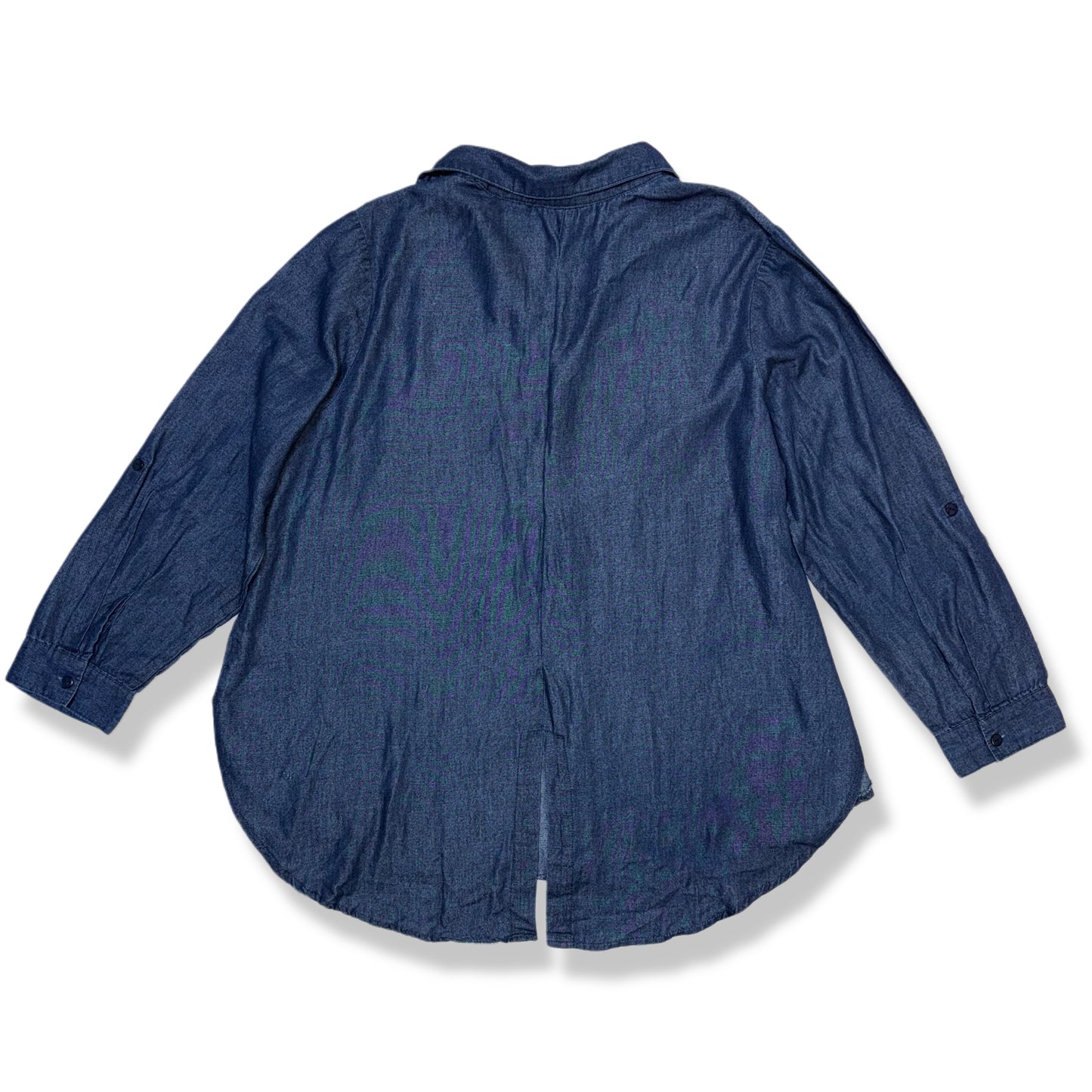 CAMISA DENIM BORDADA | UNIQUE SPECTRUM | TALLA 2X