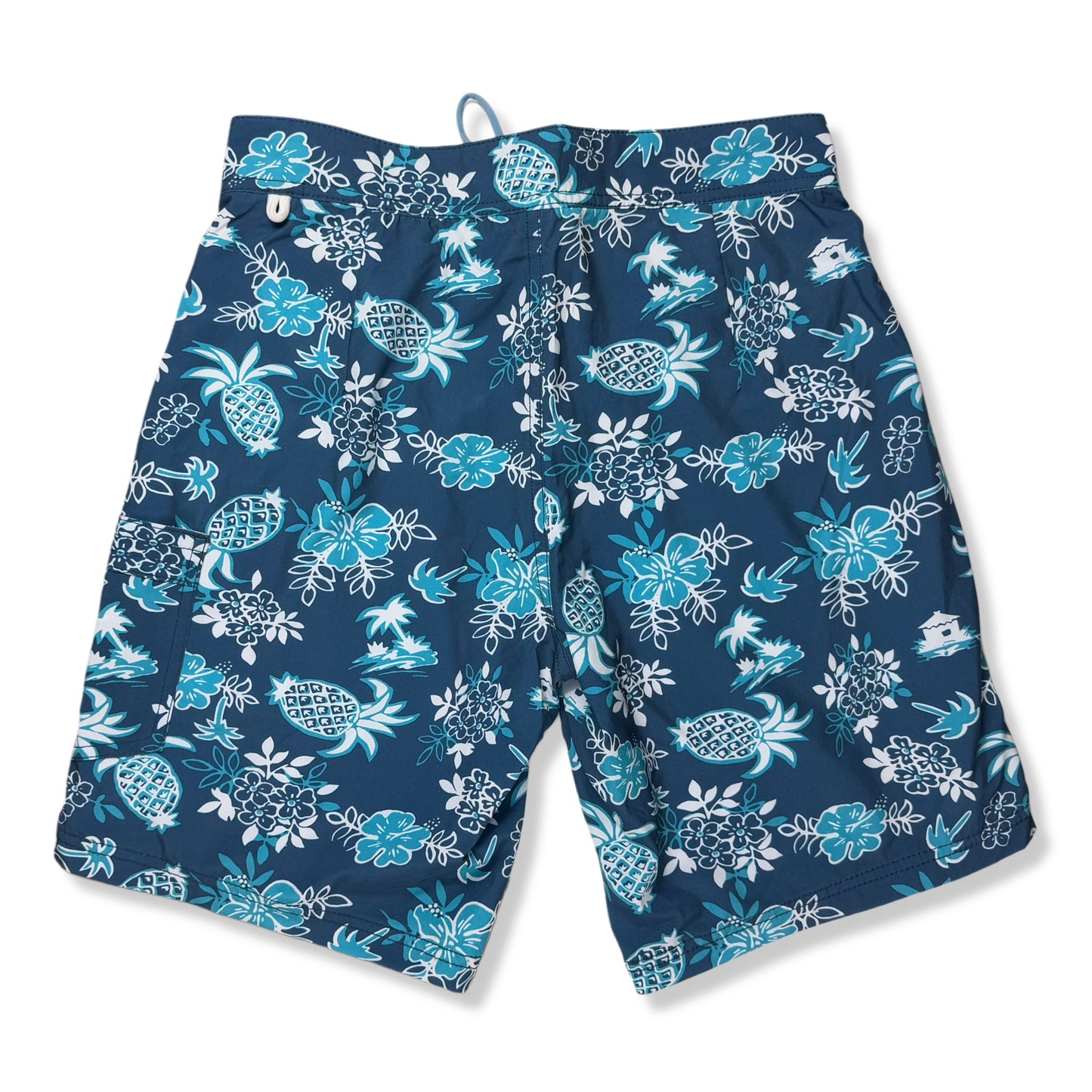 TRAJE DE BAÑO DE HOMBRE CON ESTAMPADO TROPICAL | BLUE WAVE | TALLA 30