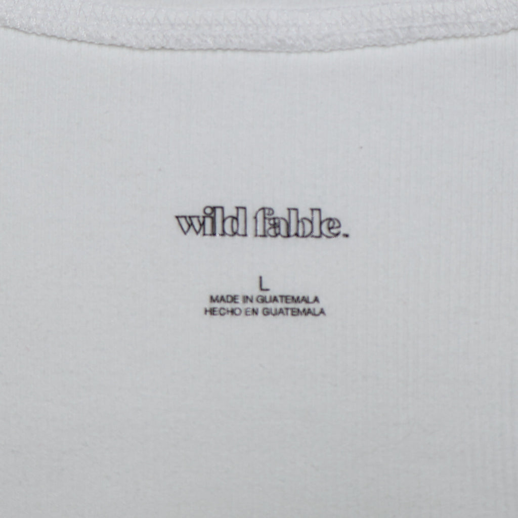 TANK TOP CORTO BLANCO | WILD FABLE | TALLA L
