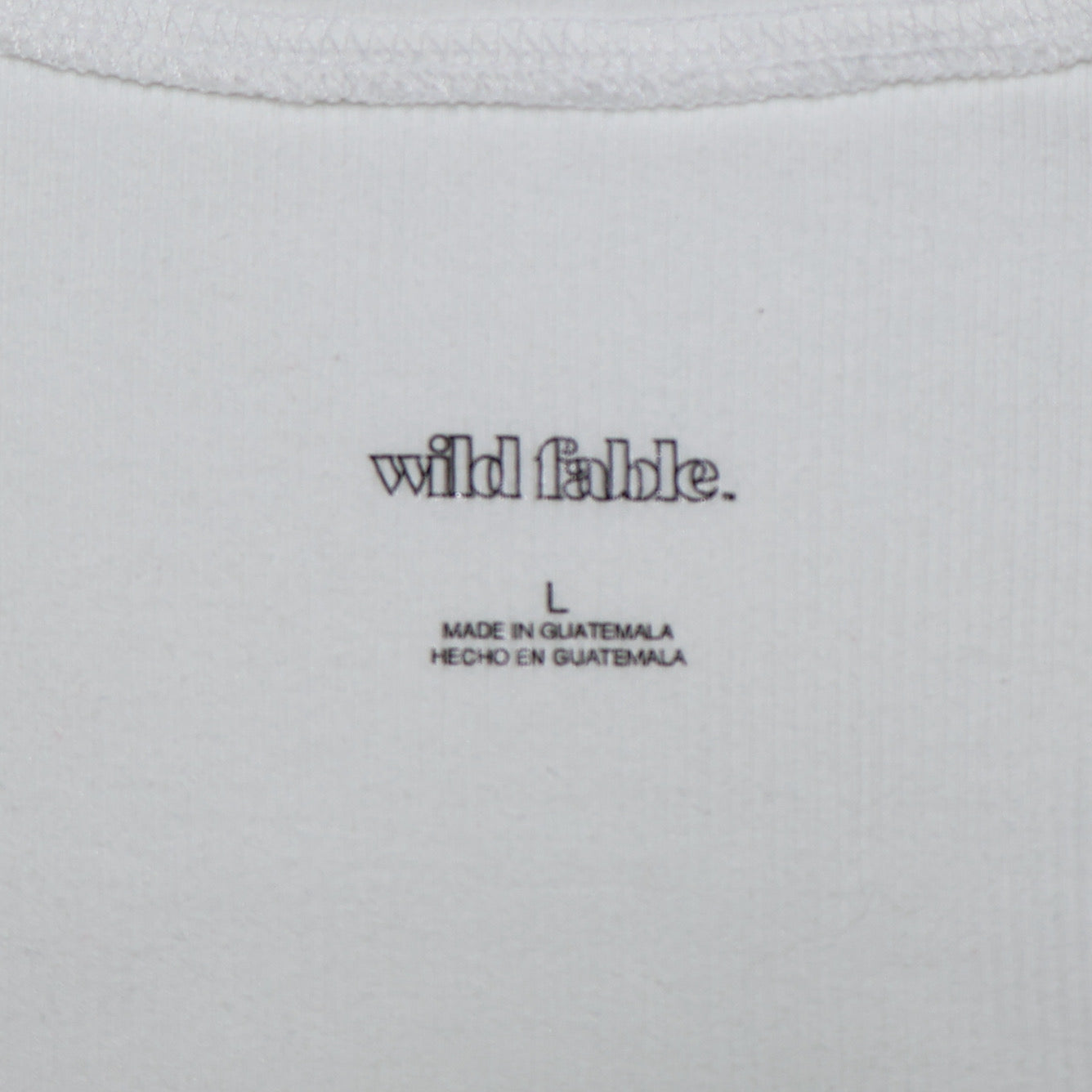 TANK TOP CORTO BLANCO | WILD FABLE | TALLA L