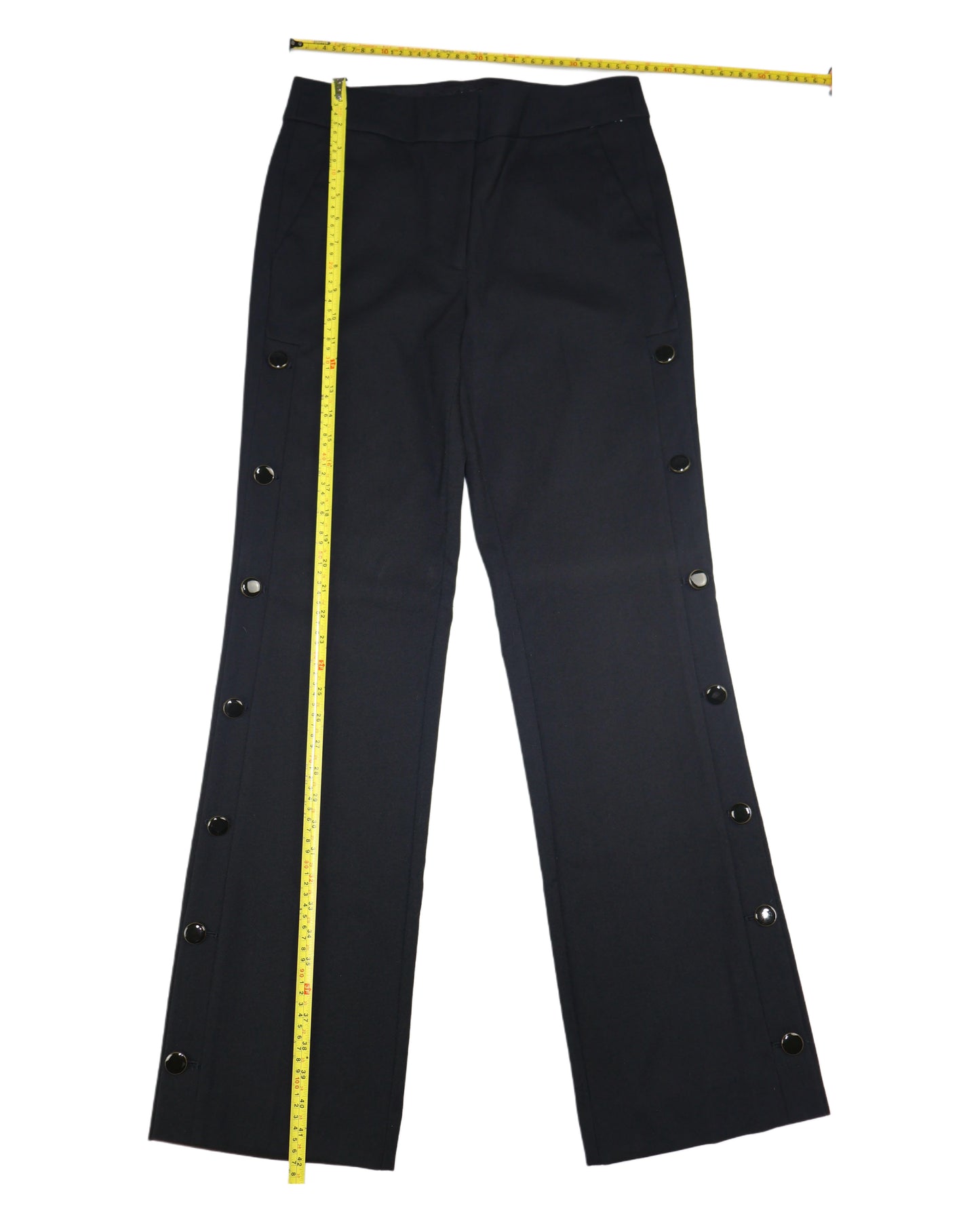 NUEVO CON ETIQUETA | PANTALÓN NEGRO CON BOTONES LATERALES | LOFT | TALLA 4