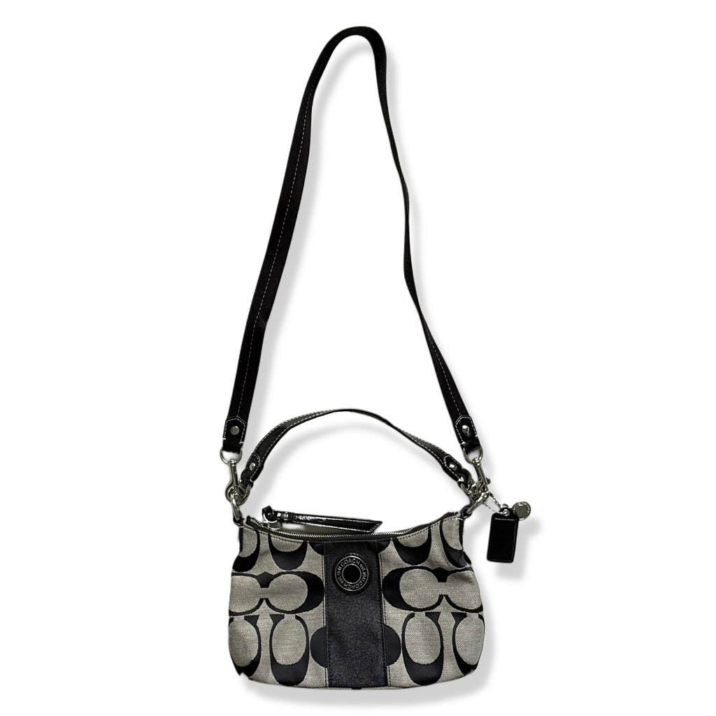 CARTERA VINTAGE SIGNATURE STRIPE DEMI CROSSBODY | COACH
