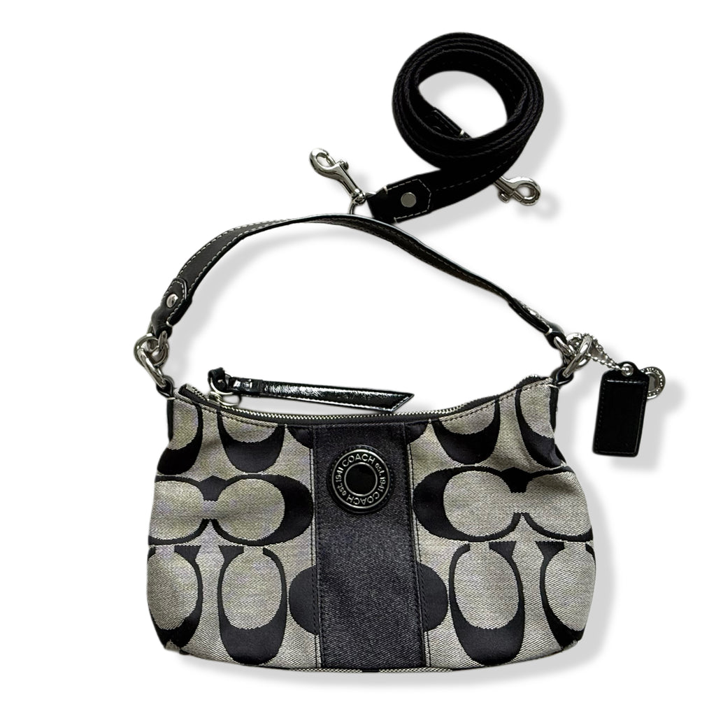 CARTERA VINTAGE SIGNATURE STRIPE DEMI CROSSBODY | COACH