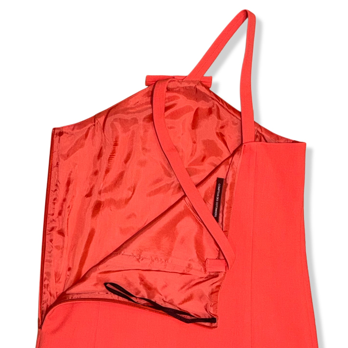 VESTIDO CORAL CON ESCOTE HALTER | COMPTOIR DES COTONNIERS | 38 (US 6)