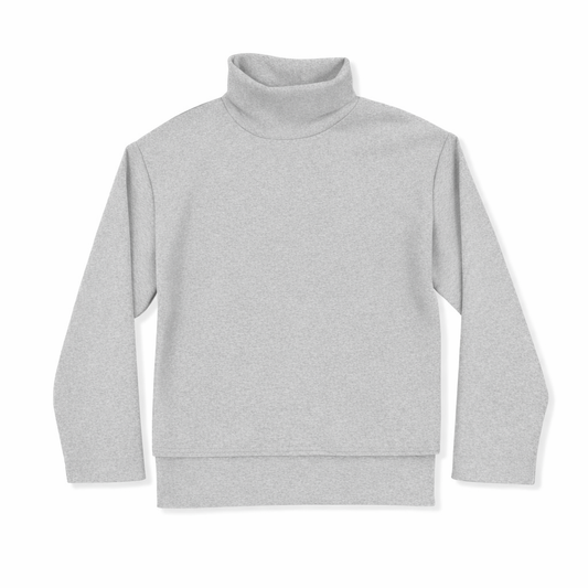 SWEATER CUELLO ALTO GRIS | ZARA |  TALLA S