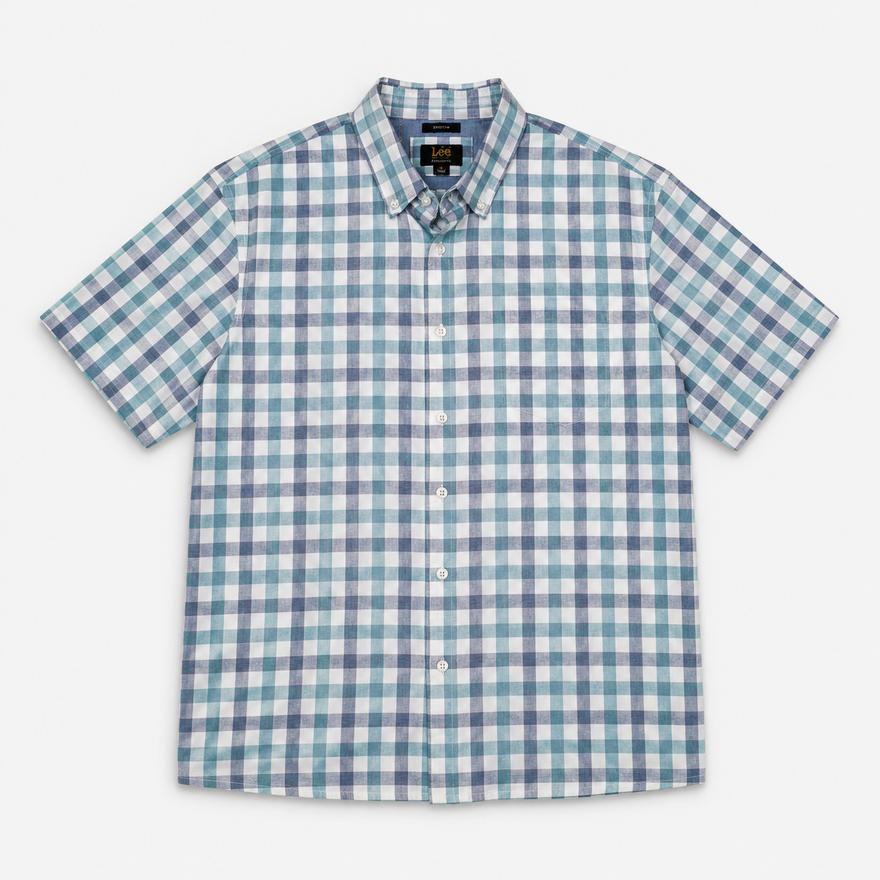 CAMISA MANGA CORTA DE CUADROS | LEE | TALLA XL