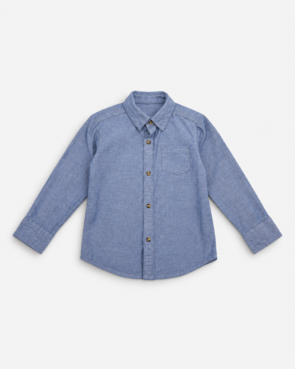 CAMISA AZUL MANGAS LARGAS PARA NIÑO | SIMPLE JOYS BY CARTER'S | TALLA 4T